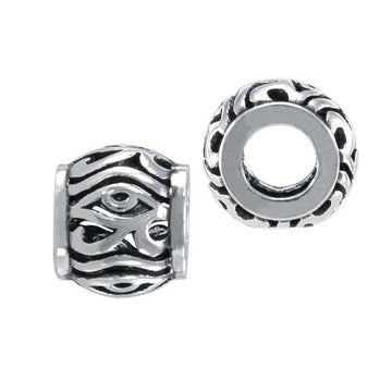 Egyptian Eye of Horus Sterling Silver Bead TBD203 - Jewelry